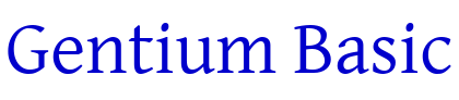 Gentium Basic font
